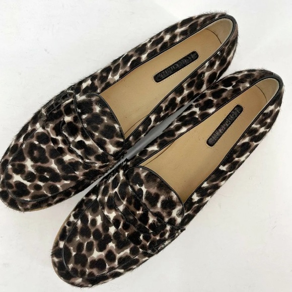 Longchamp Le Pliage Genuine Calf Hair Penny Slip-On Loafer Size US 6 - Picture 3 of 7